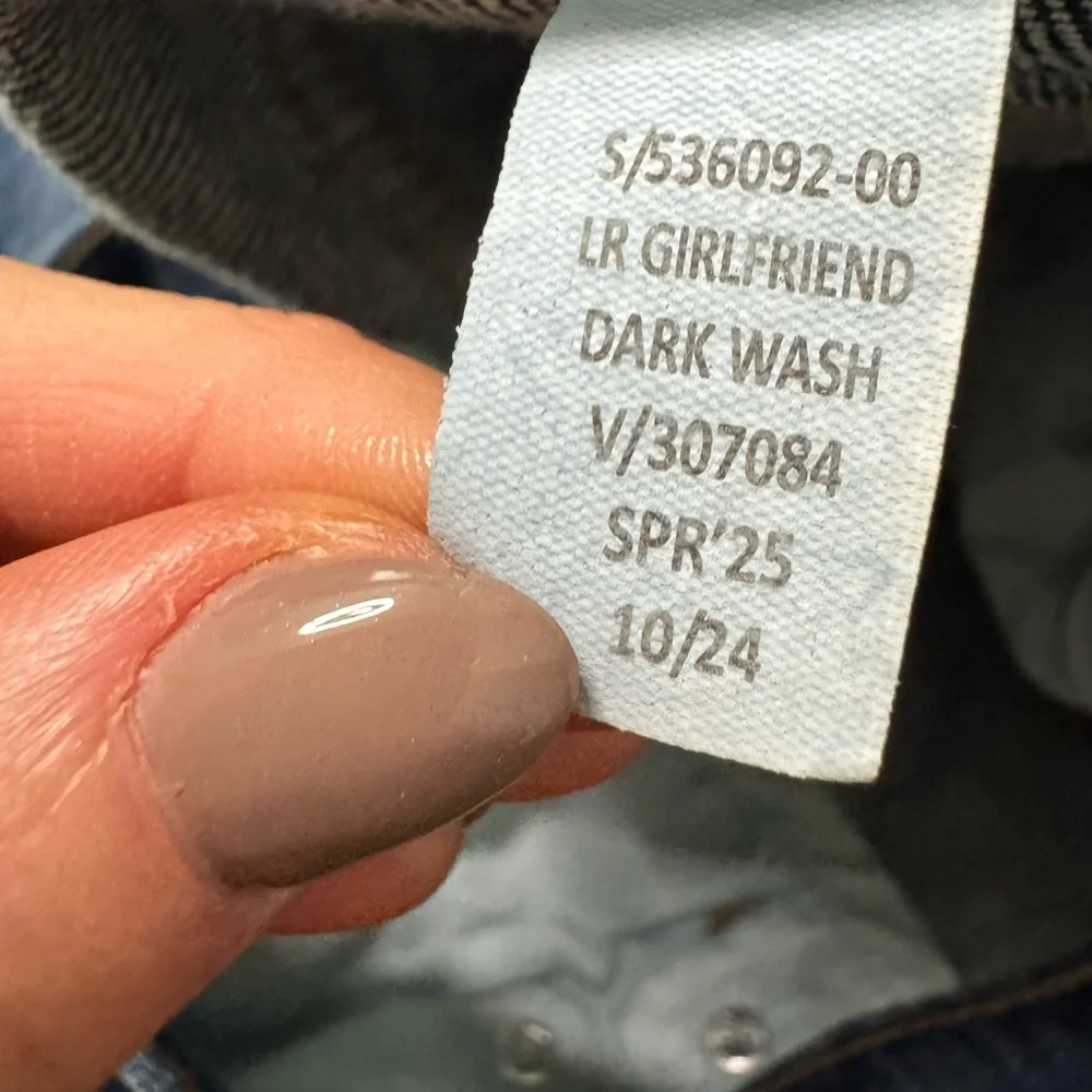BANANA REPUBLIC GIRLFRIEND MID-RISE Dark Wash Jeans - Picture 7 of 10